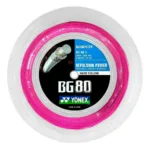 Yonex BG80 String Reel (200m) - White/Pink - Image 2