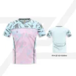 Protect T-shirt RNZ10108M Unisex (Black/Bermuda Blue/White/Blush Pink) - Image 5