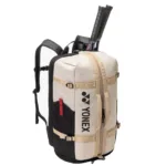 Yonex Gearlogic Backpack - Beige/Black - Image 4