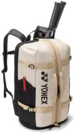 Yonex Gearlogic Backpack - Beige/Black - Image 6